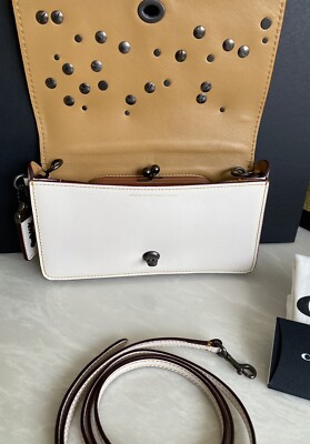 COACH 1941 CUSTOMIZED CHALK DINKY CROSSBODY 37296 EUC | eBay