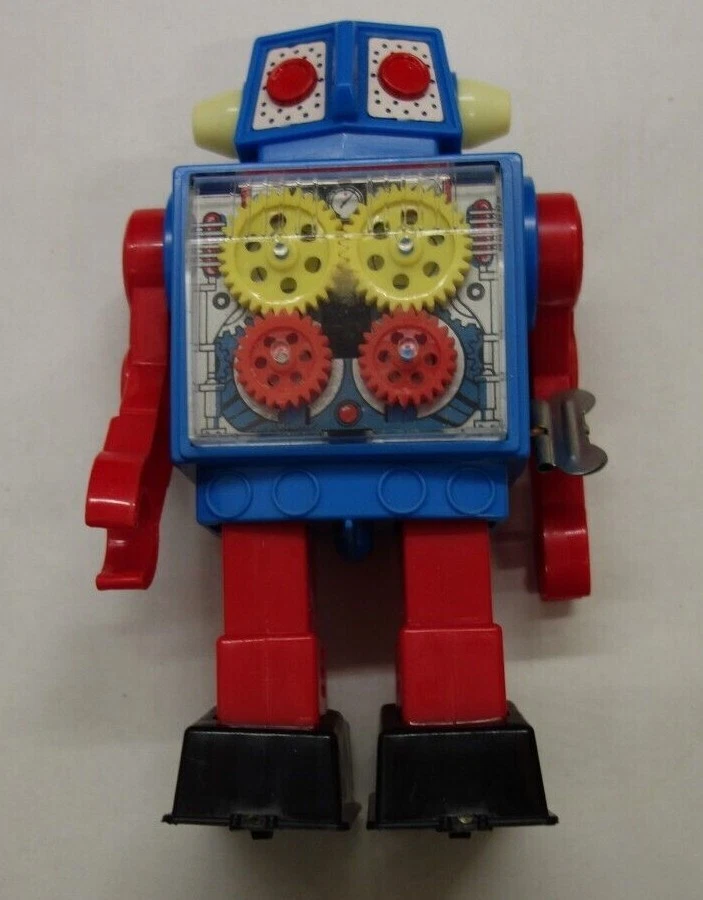 Jouet Robot Ancien Horikawa Non-Stop, Hong Kong, SAMO, Tôle, Piles, Collection