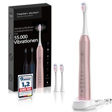 Tristan Auron 55000 Vibrationen Elektrische Zahnbürste Schallzahnbürste Pink