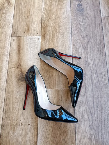 CHRISTIAN LOUBOUTIN PATENT LEATHER HEELS SIZE 40.5 EU,9.5 US, 7.5 UK - Picture 3 of 13