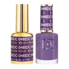 DND DC - Gel Polish & Matching Nail Lacquer - #048 Electric Purple
