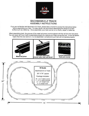 Bachmann N Scale Nickel Silver EZ Track 39