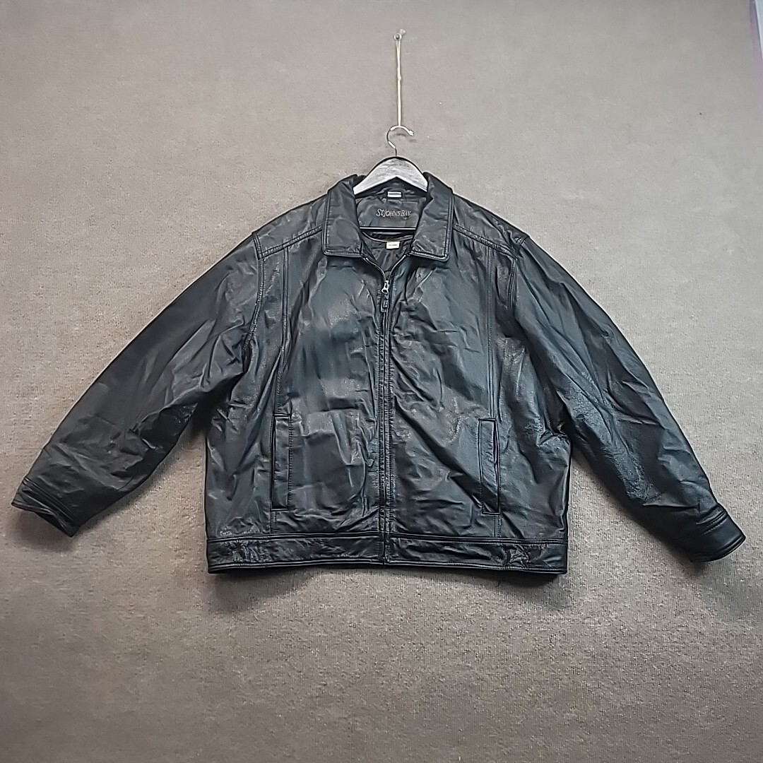 a*2様 stjohn'sbay leather bomber jkt old Vintage St. John's Bay Leather Bomber Jacket SIZE L Moto