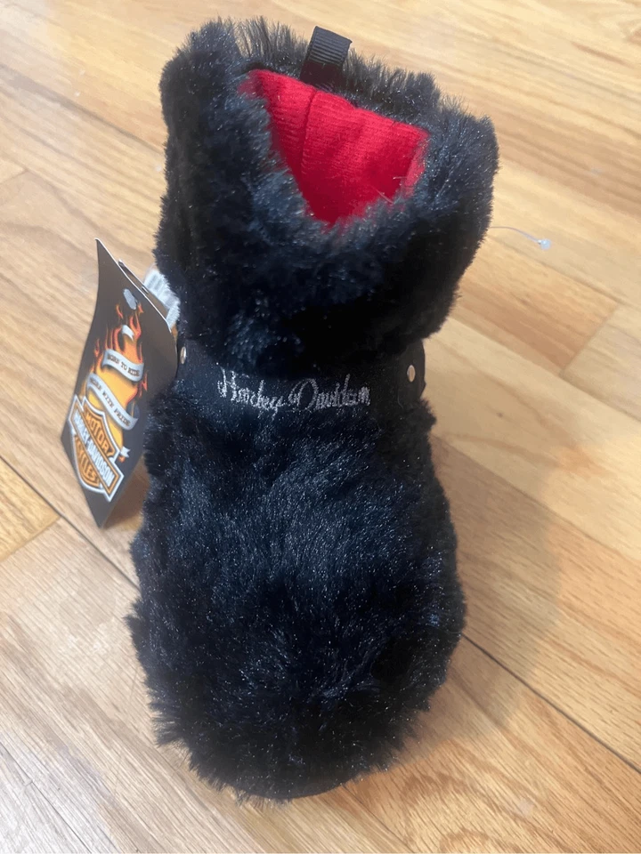 Zapatillas de bota de motociclista Harley Davidson de piel sintética para niños pequeños talla 10-11 negras de marca W Ha Foto 2 de 4