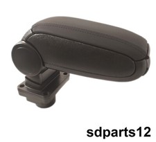 Zentraler Armlehne Für Skoda Fabia MK I (1999-2007) Konsole Kunstleder Schwarz