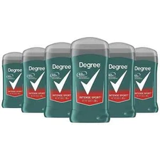 Degree Men Original Deodorant 48Hr Odor Protection Intense Sport 3 oz. 6 Pack
