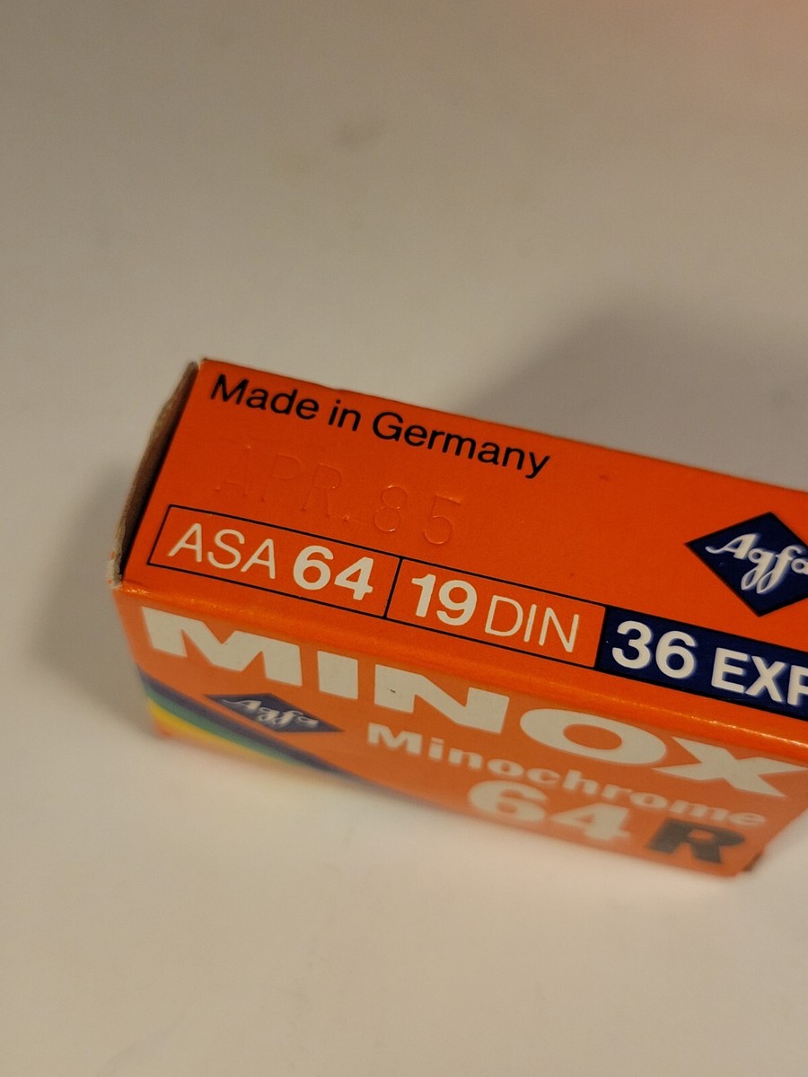 Lot de 7 Minox Minochrome 64R - 36 Exp 8X11 Asa/Iso 64 19 din - Expired April 85