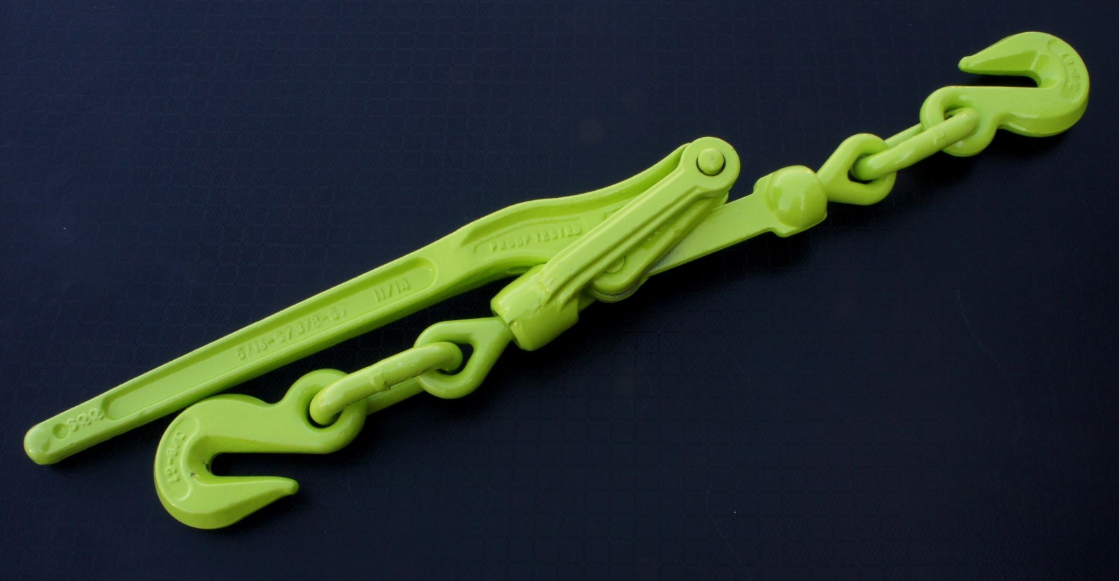 8pcs 3/8" Chain & Binder Combo Transport Tie Down Chains Flatbed Truck