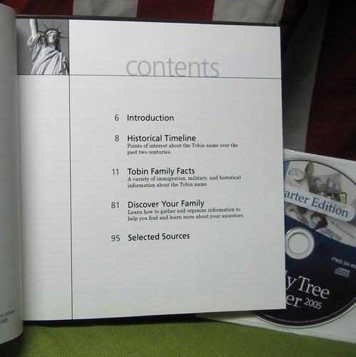 TOBIN NAME genealogical research Our Name in History book Family Tree Starter CD - Picture 2 of 2