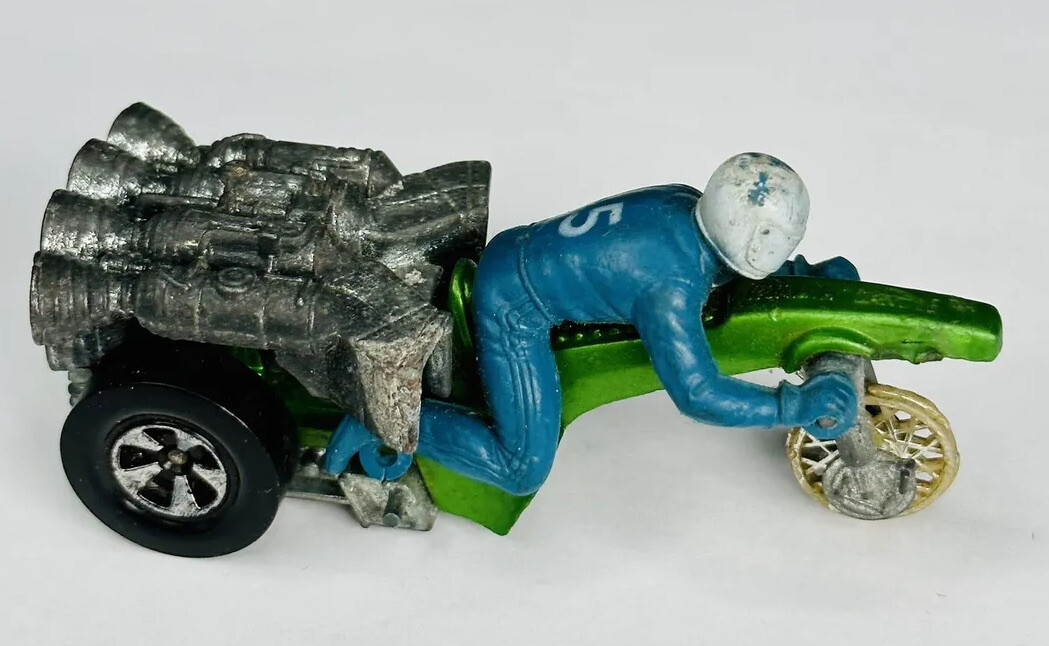 Hot Wheels Hot Wheels RRRumblers MOTOR⑦ Hot Wheels Rrrumblers 1971 Mean Machine Motorcycle Bike w/ Brown