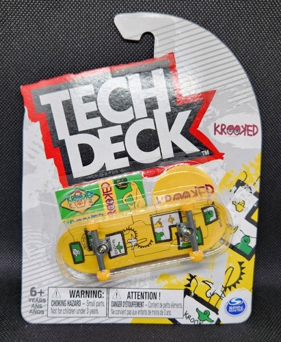 Tech Deck RARE Fingerboard Krooked 32mm 🛹 Anderson Yellow  - Bild 1 von 4