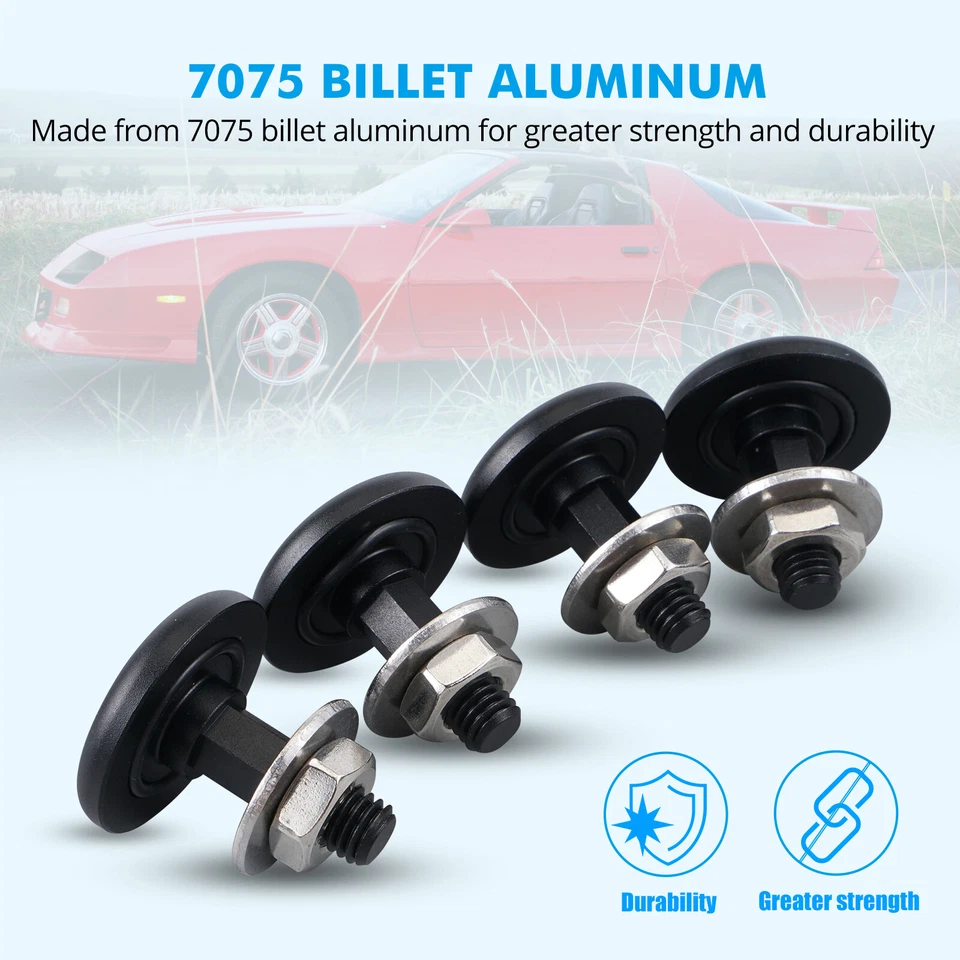 4X Trunk Rear Hatch Hinge Bolts For Chevy Camaro For Pontiac Firebird 1982-1992 - Image 4 of 4