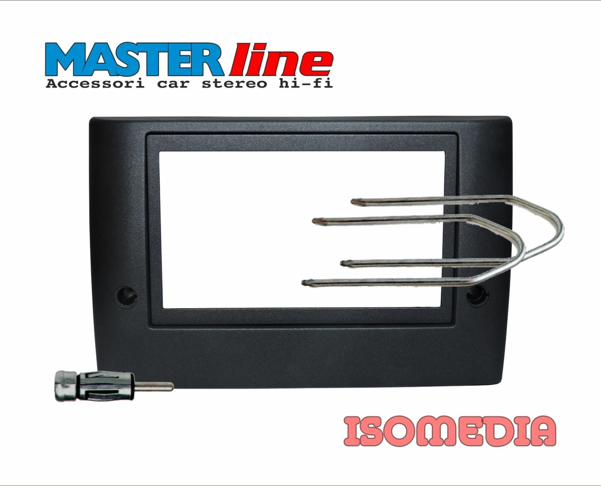 Phonocar 03452 Mascherina Con Foro ISO Nero Lucido Compatibile Con Fiat Punto Evo Punto 12