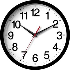Wall Clock Modern 8 Inch Battery Operated Silent Non Ticking Small Analog Clock