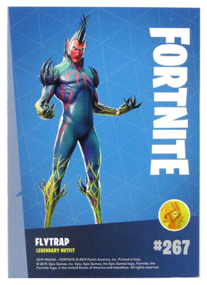 LEGENDARY CARD # 267 FLYTRAP 2019 Panini Fortnite Series 1 PACK FRESH