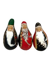 Santa Claus Hand Painted Small Gourd Christma...