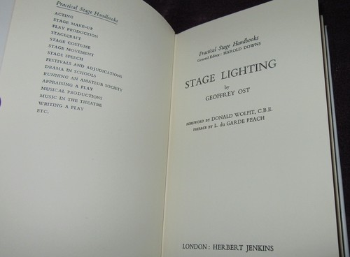 STAGE Lighting ~ Goeffrey OST. Practical Stage VINTAGE 1957 HbDj UNread in MELB - Picture 6 of 12