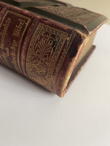 Helier Schrift Holy Writing German With Metal Clasps And Illustration 1880s - Picture 7 of 24
