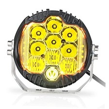50W Yellow LED Offroad Light, LED Driving Light Round Work Light 5 Inch Amber