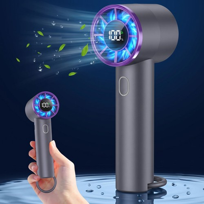 #ad 3 in 1 Portable Handheld Turbo Fan 4000mAh USB Rechargeable 5 Speed Travel Desk $9.17