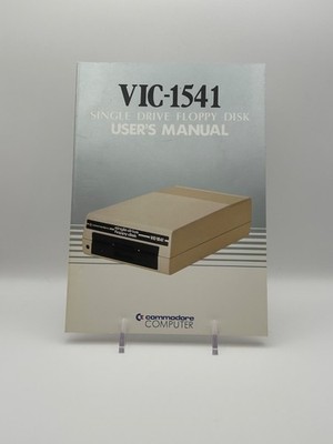 Commodore VIC-1541 Single Drive Floppy Disk User Manual 1982 Original