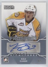 2015-16 Leaf ITG Heroes & Prospects Prospect Platinum 4/5 Kale Clague Auto 0c6