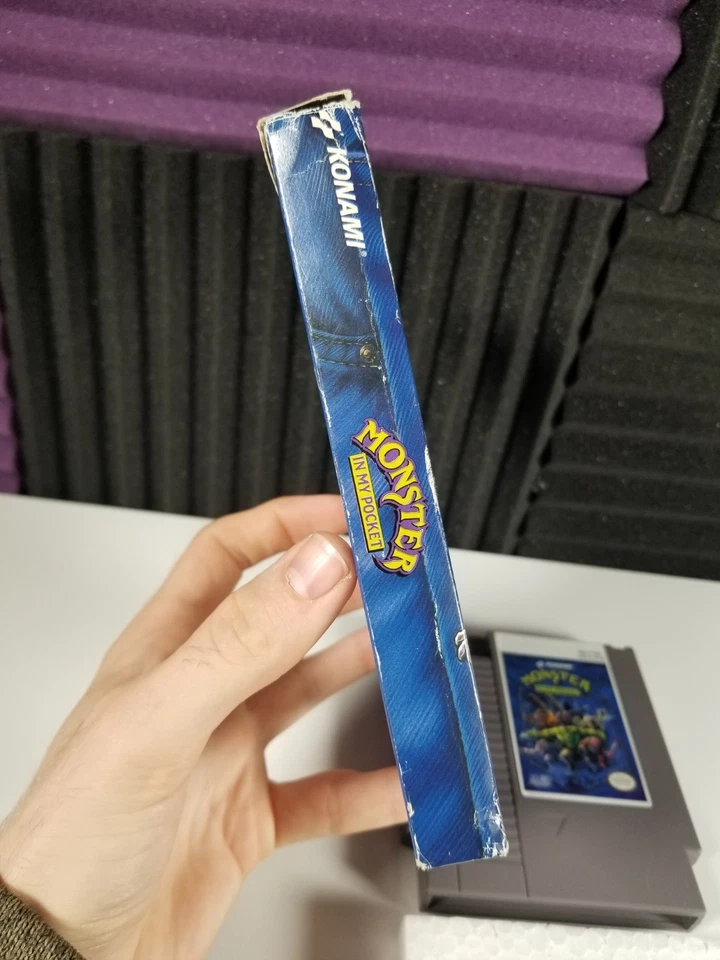 *RARO* Monster in My Pocket (Nintendo NES) CIB En Caja con Manual *CAJA DAÑADA* Foto 4 de 4