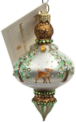 Patricia Breen Miniature Tamerlane Woodland Reindeer Christmas Tree Ornament