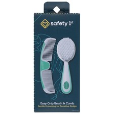 Safety 1st Easy Grip Brush and Comb, Colors May 2 Piece Set, Vary