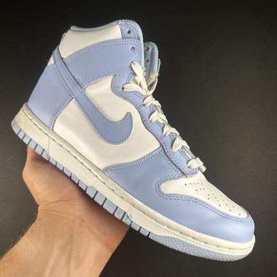 Womens Size 8 - Nike Dunk High ''Aluminum Blue'' Sneakers - DD1869-107