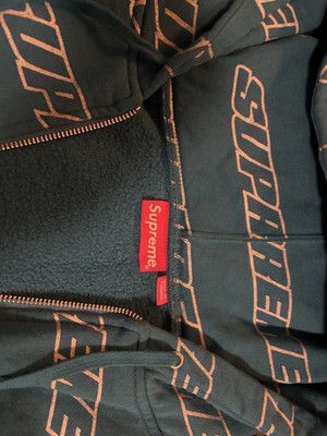 Supreme Repeat Zip up Hoodie SS18 Medium | eBay