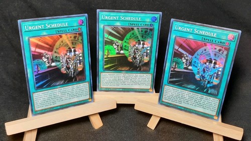 Yu-Gi-Oh! 3x Urgent Schedule *SUPER RARE* RA05-EN064 1st Edition NM