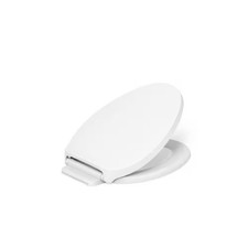 KOHLER Drift Elongated ReadyLatch Quiet-Close Toilet Seat White 28004-0