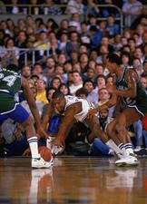 Otis Smith Golden State Warriors chases a loose ball during a 1987- Old Photo
