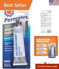 General-Purpose Clear Silicone Sealant, 3 oz - For Indoor  Outdoor Applications