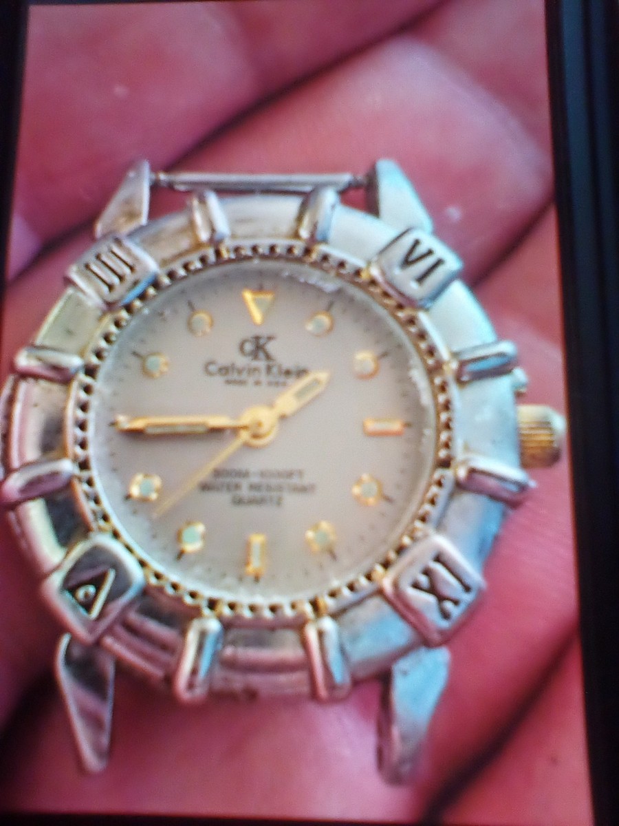 VINTAGE CALVIN KLEIN WATCH 1638 NO BAND - NEEDS BATTERY | eBay
