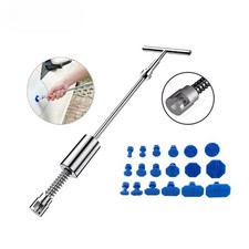 Car Dent Repair Kit,Metal T-Handle Puller Plastic Glue Tabs Without Glue Gun 