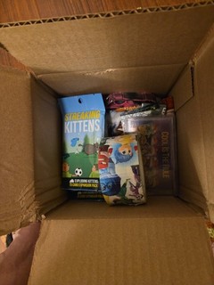 Junk drawer box mystery includes packs of streaking kittens cards