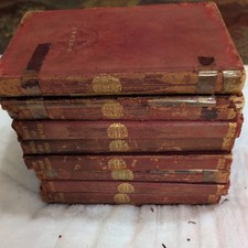 O'Henry Doubleday Library 1920s Red Leather 9 Titles 