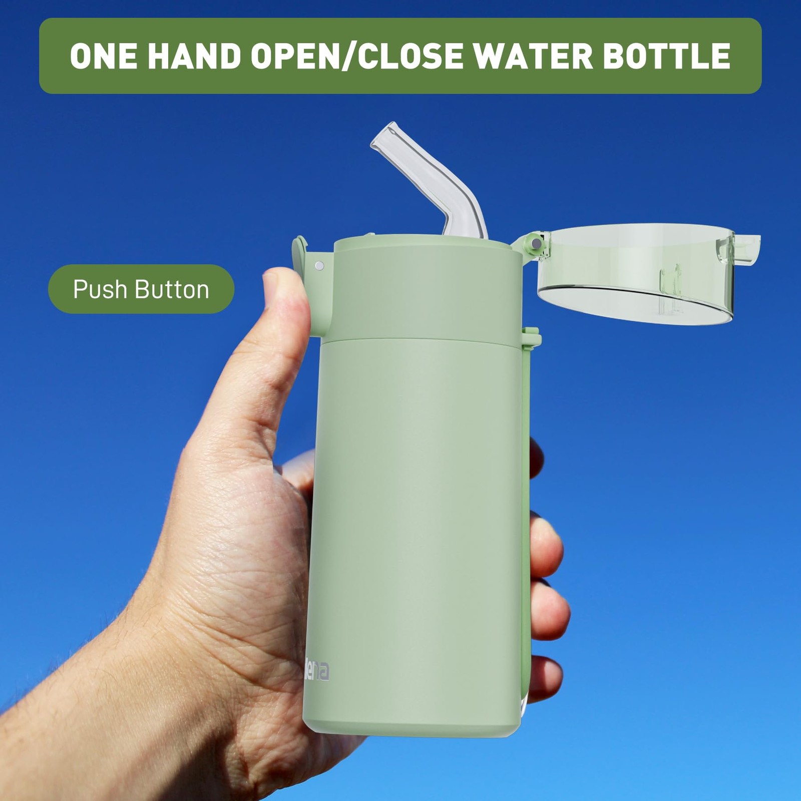 Small Water Bottle 150Ml with Straw &Atilde;&cent;&acirc;&sbquo;&not;&acirc;&euro;&oelig; Small Flask with One-Hand Open D...