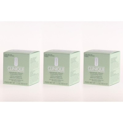 3x Clinique 3-Phasen-Systempflege Dramatically Different Moisturizing Cream 50ml