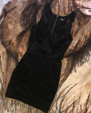 y2k Bardot Bandage V Neckline Short Dress Size 8 Evening Club Formal