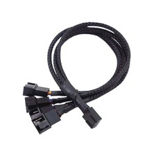 4 Pin 1 to 3 Way PWM Case PC Fan Splitter Cable Hub Power Adapter