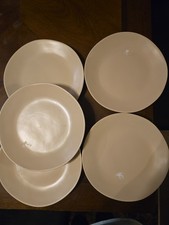 5pc Aralia Organic Coupe Dinner Plates Beige - Threshold