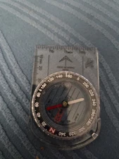 Vintage Silva Polaris Precision Transparent Compass - Made in Finland
