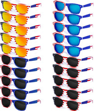 20 Pairs American Flag Sunglasses, 250Th Anniversary Patriotic USA Flag Glasses