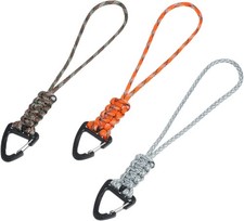 3PCS Paracord Keychain Carabiner, Braided Lanyard Key Chain Men/Women Triangle