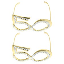 2 Pcs Birthday Glasses Eyeglasses for Party Photo Props Birthdayglasses