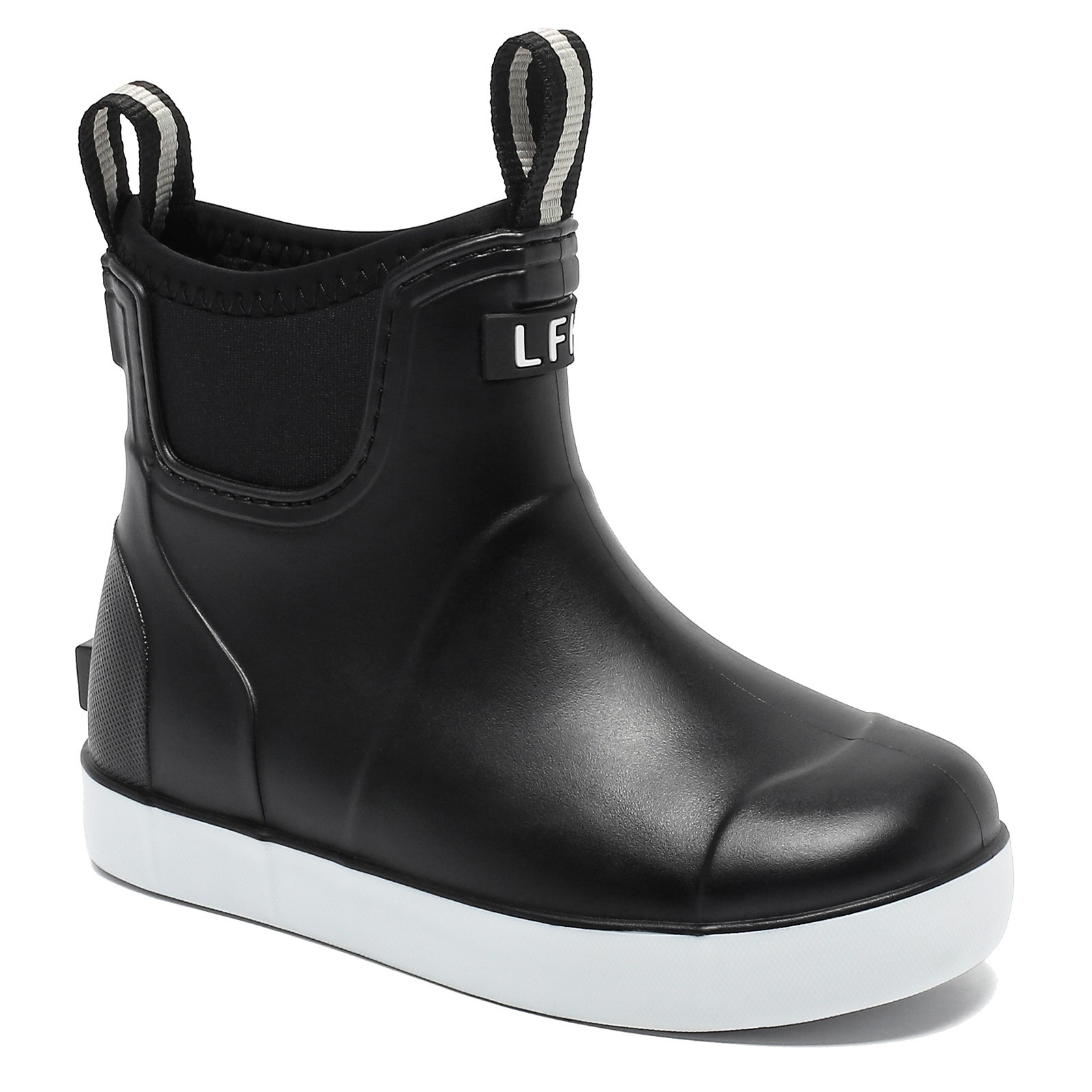 Kids Deck Boots Boys Rain Boots Girls Rubber Ankle Boots Non-slip Water Shoes-image