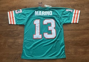 Maillot Miami Dolphins Dan Marino Signé, Authentifié JSA, Style Pro